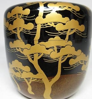 Ｐ８０６　棗　『荒井喜峰作』『黒漆塗』『扇面蒔絵』『利休棗』　共箱　茶道具 Amazon.co.jp: 【G2084】茶道具塗師荒井喜峰浜松蒔絵利休棗共箱